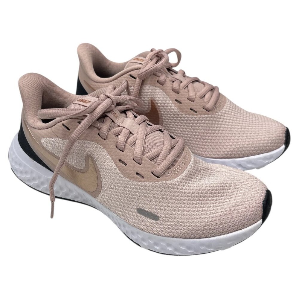 Nike Womens Size 6 Revolution 5 Sneakers Barely Rose Athletic Running NEW